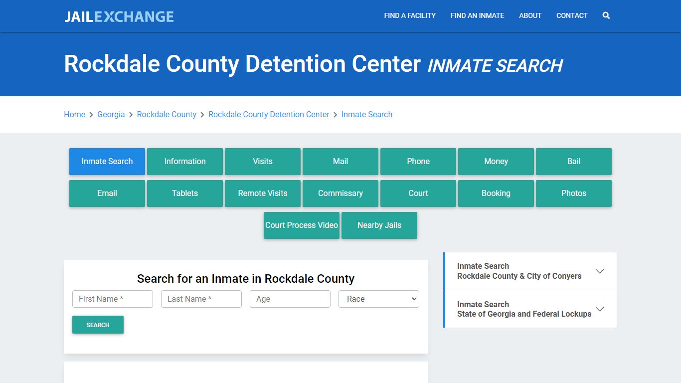 Rockdale County Detention Center Inmate Search - Jail Exchange