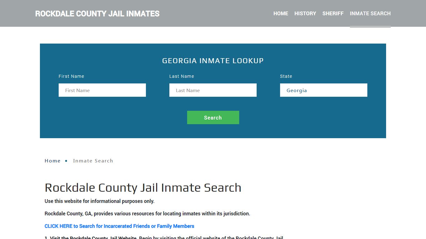 Rockdale County, GA Detainee Lookup